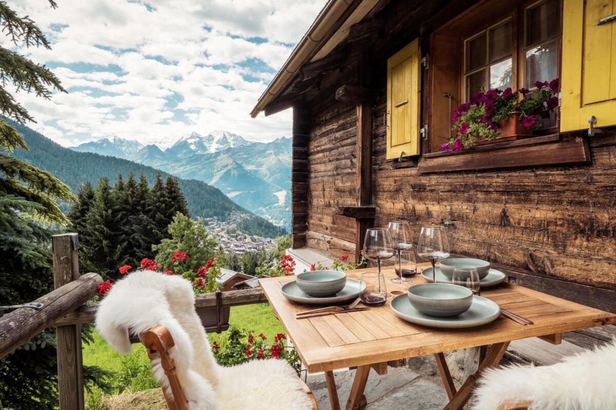 Cosy Chalet With Panoramic Views In Verbier Pensionat Eksteriør billede