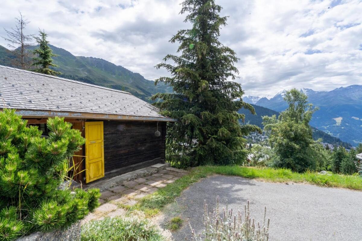 Cosy Chalet With Panoramic Views In Verbier Pensionat Eksteriør billede